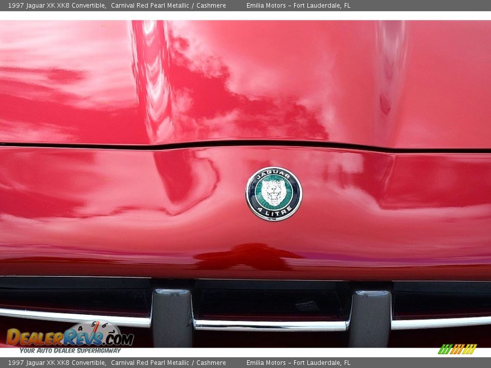 1997 Jaguar XK XK8 Convertible Carnival Red Pearl Metallic / Cashmere Photo #20