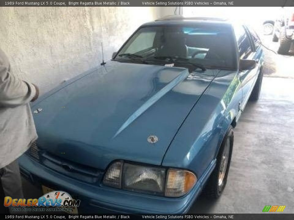 1989 Ford Mustang LX 5.0 Coupe Bright Regatta Blue Metallic / Black Photo #1