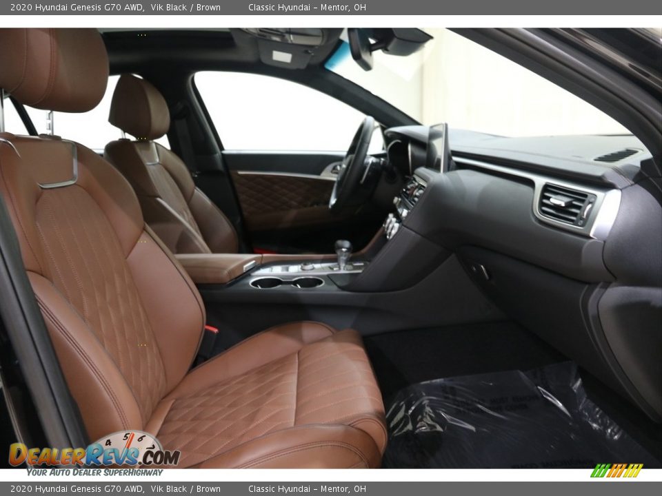 Front Seat of 2020 Hyundai Genesis G70 AWD Photo #16