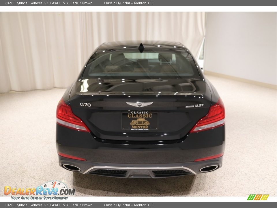 2020 Hyundai Genesis G70 AWD Vik Black / Brown Photo #19