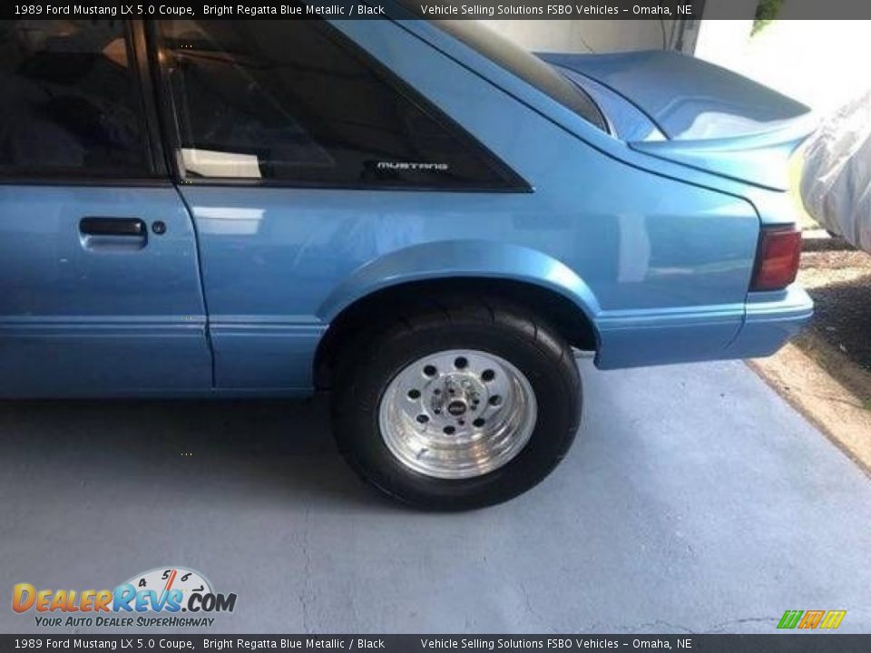 1989 Ford Mustang LX 5.0 Coupe Bright Regatta Blue Metallic / Black Photo #6