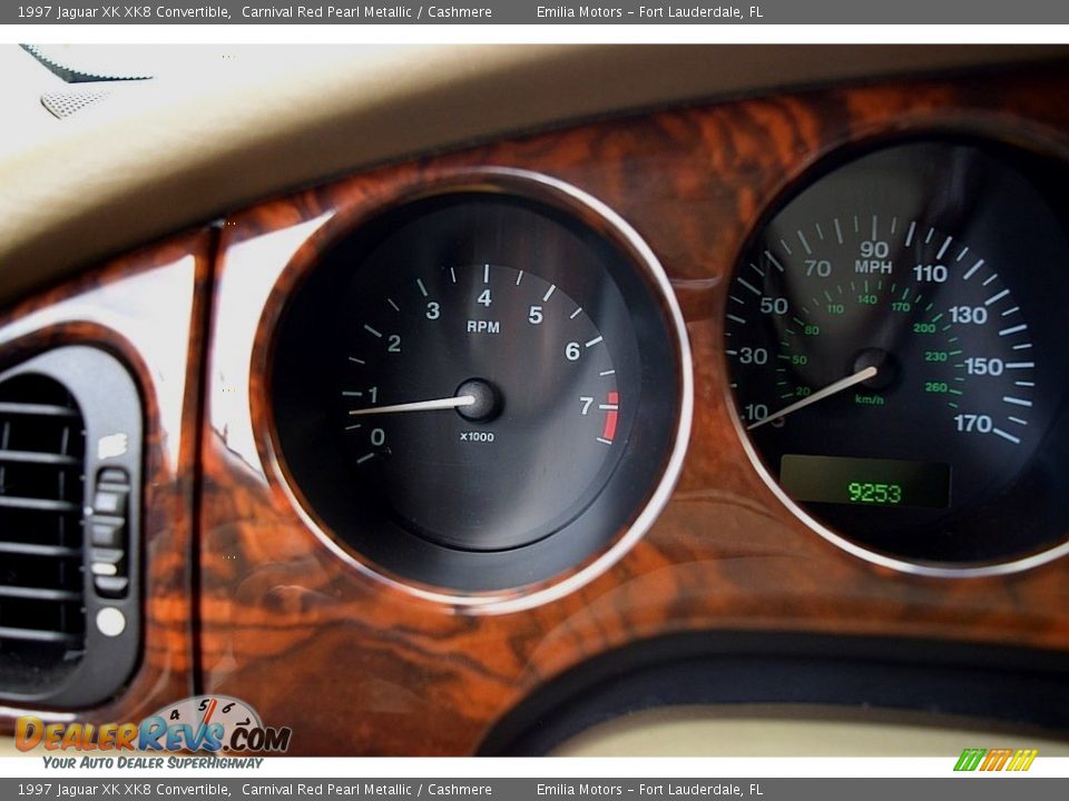 1997 Jaguar XK XK8 Convertible Gauges Photo #60