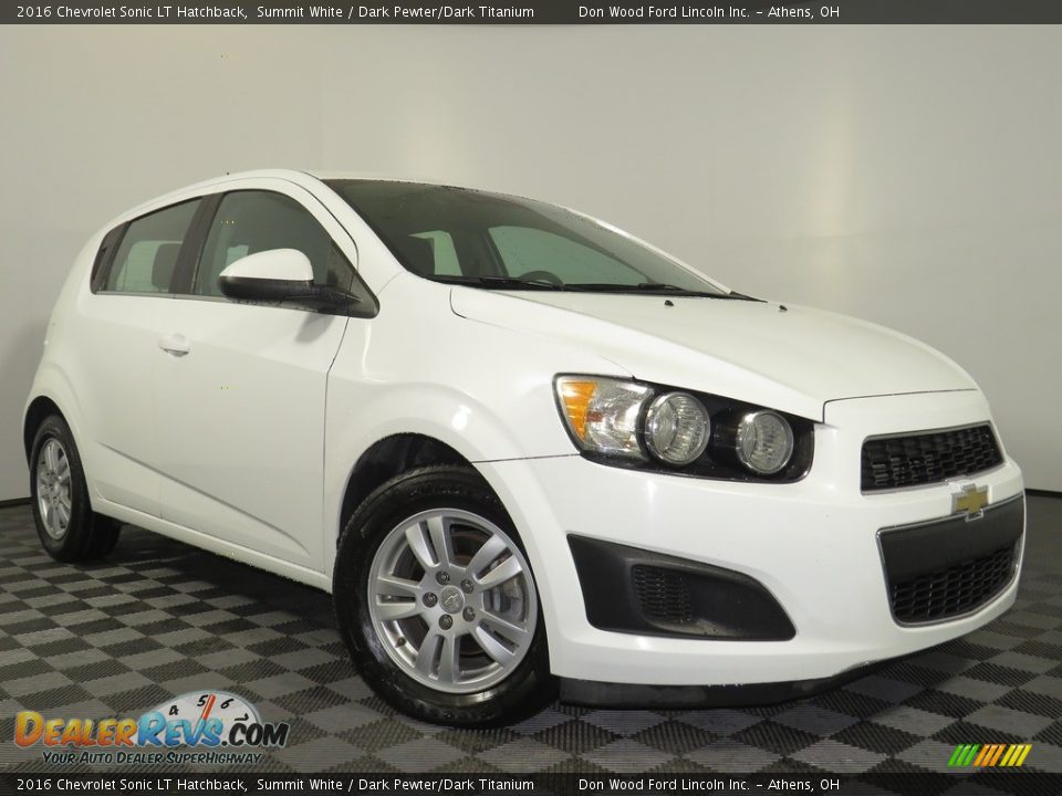 2016 Chevrolet Sonic LT Hatchback Summit White / Dark Pewter/Dark Titanium Photo #1