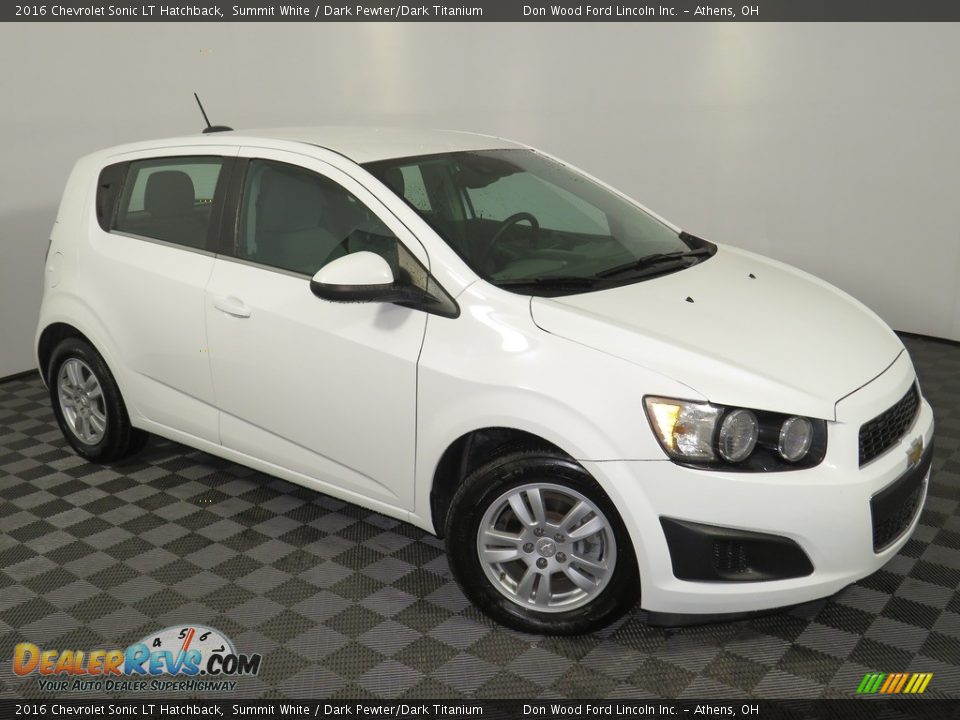 2016 Chevrolet Sonic LT Hatchback Summit White / Dark Pewter/Dark Titanium Photo #2