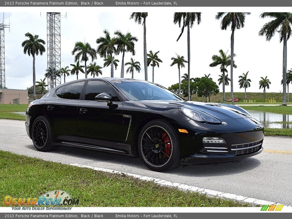 2013 Porsche Panamera Platinum Edition Black / Black Photo #2