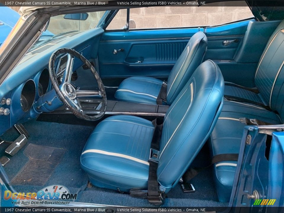Blue Interior - 1967 Chevrolet Camaro SS Convertible Photo #5