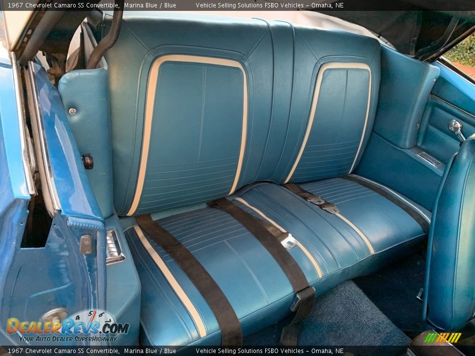 Rear Seat of 1967 Chevrolet Camaro SS Convertible Photo #7