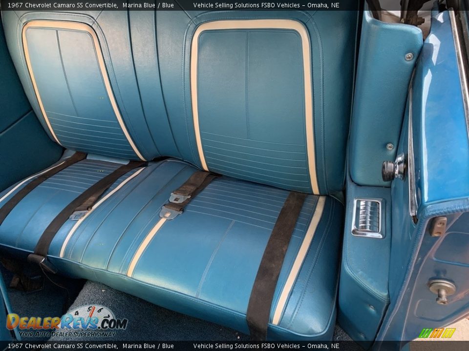 Rear Seat of 1967 Chevrolet Camaro SS Convertible Photo #8
