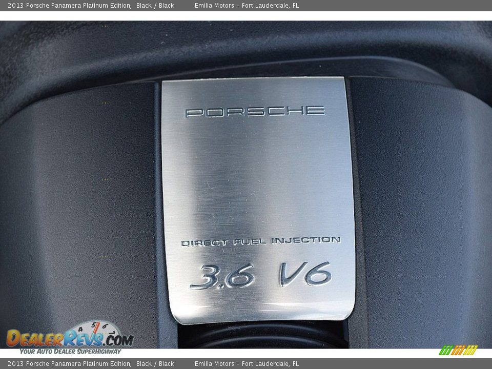 2013 Porsche Panamera Platinum Edition Black / Black Photo #38