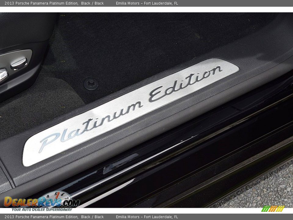 2013 Porsche Panamera Platinum Edition Black / Black Photo #48