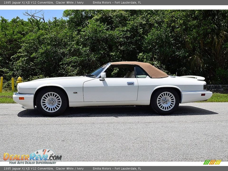 Glacier White 1995 Jaguar XJ XJS V12 Convertible Photo #9