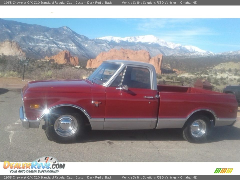 Custom Dark Red 1968 Chevrolet C/K C10 Standard Regular Cab Photo #1