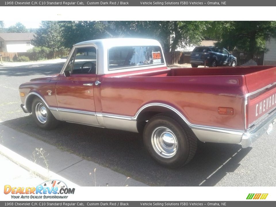 1968 Chevrolet C/K C10 Standard Regular Cab Custom Dark Red / Black Photo #2