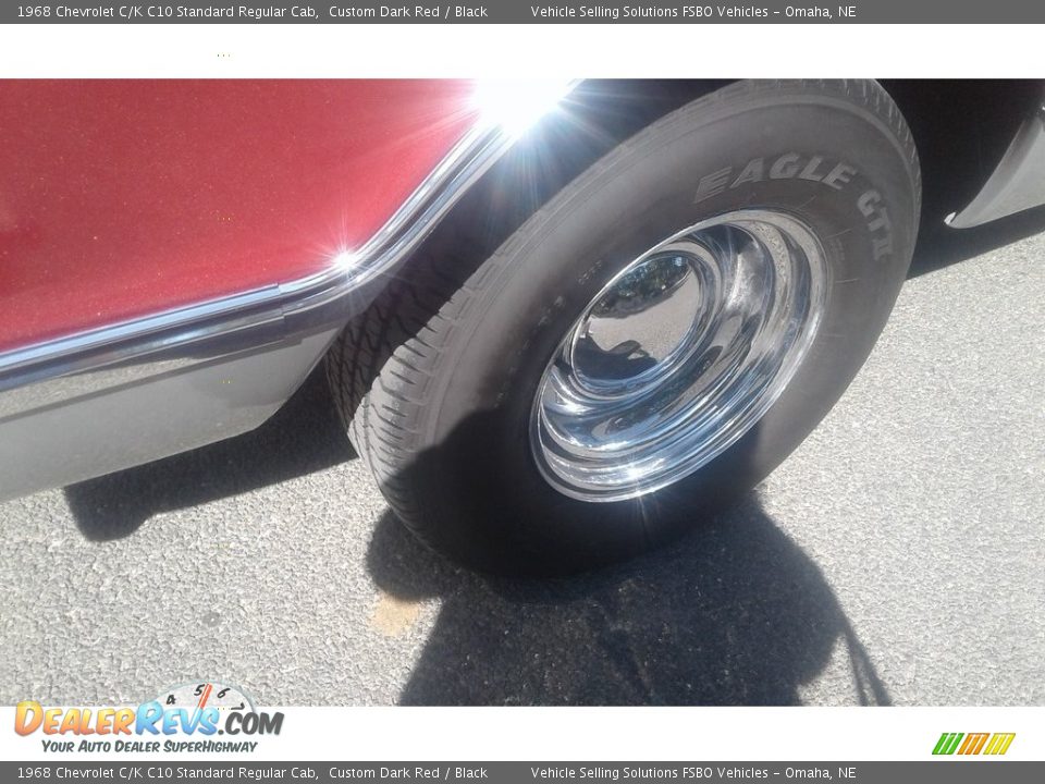 1968 Chevrolet C/K C10 Standard Regular Cab Custom Dark Red / Black Photo #11