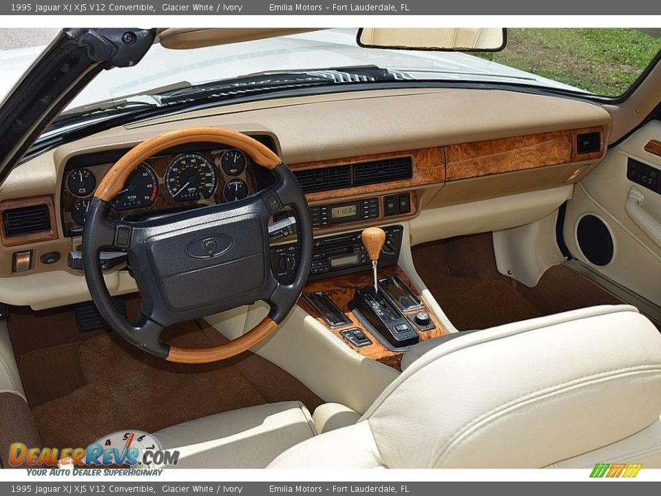 Ivory Interior - 1995 Jaguar XJ XJS V12 Convertible Photo #30