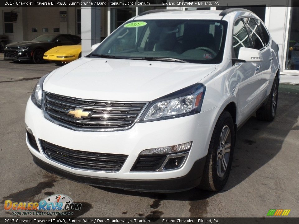 2017 Chevrolet Traverse LT AWD Summit White / Dark Titanium/Light Titanium Photo #3