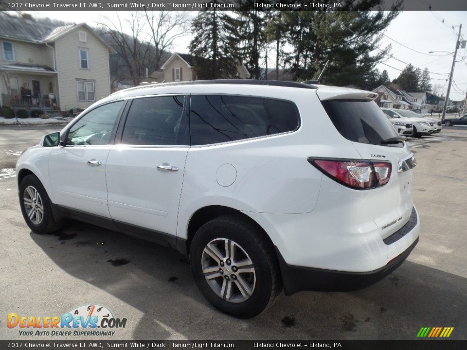 2017 Chevrolet Traverse LT AWD Summit White / Dark Titanium/Light Titanium Photo #5