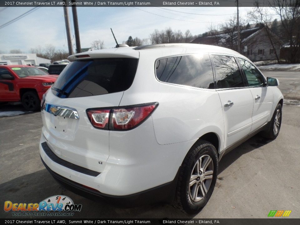 2017 Chevrolet Traverse LT AWD Summit White / Dark Titanium/Light Titanium Photo #7