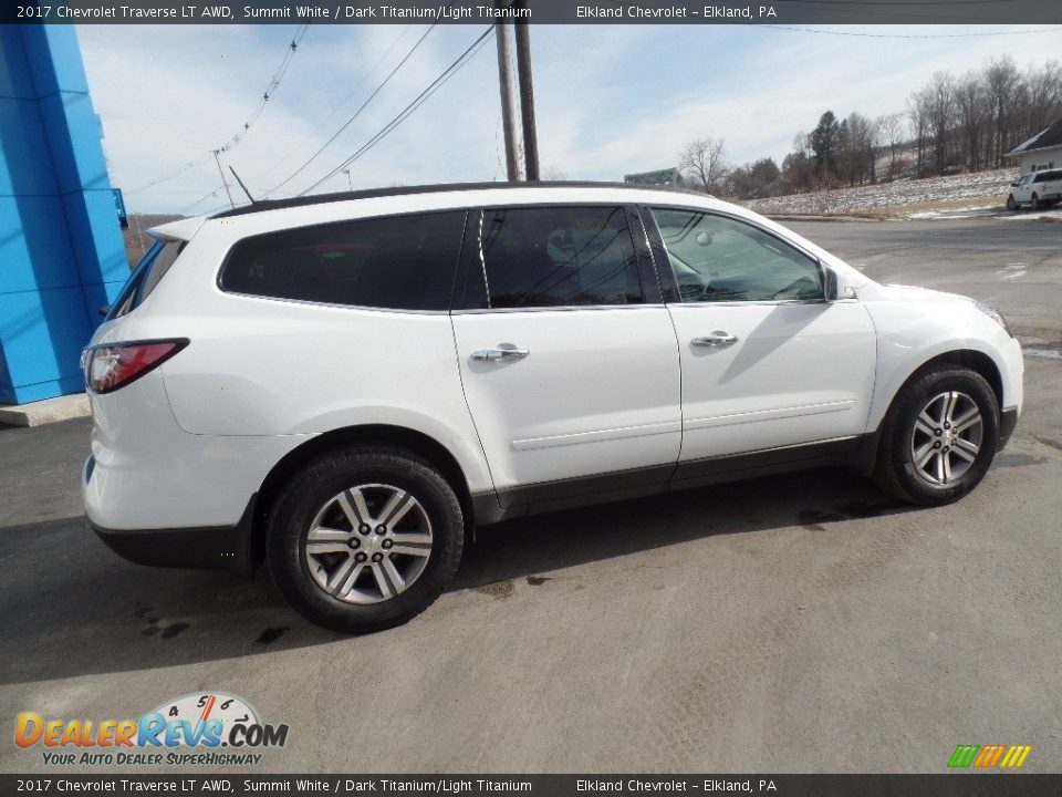 2017 Chevrolet Traverse LT AWD Summit White / Dark Titanium/Light Titanium Photo #8