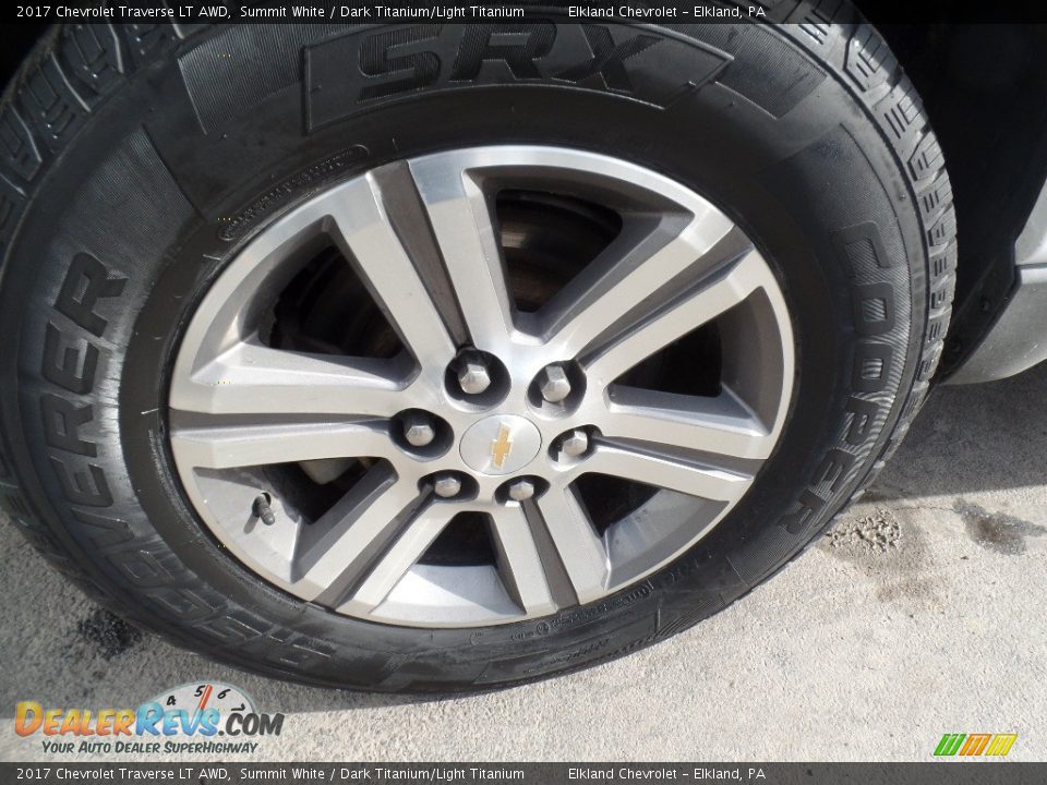 2017 Chevrolet Traverse LT AWD Summit White / Dark Titanium/Light Titanium Photo #9