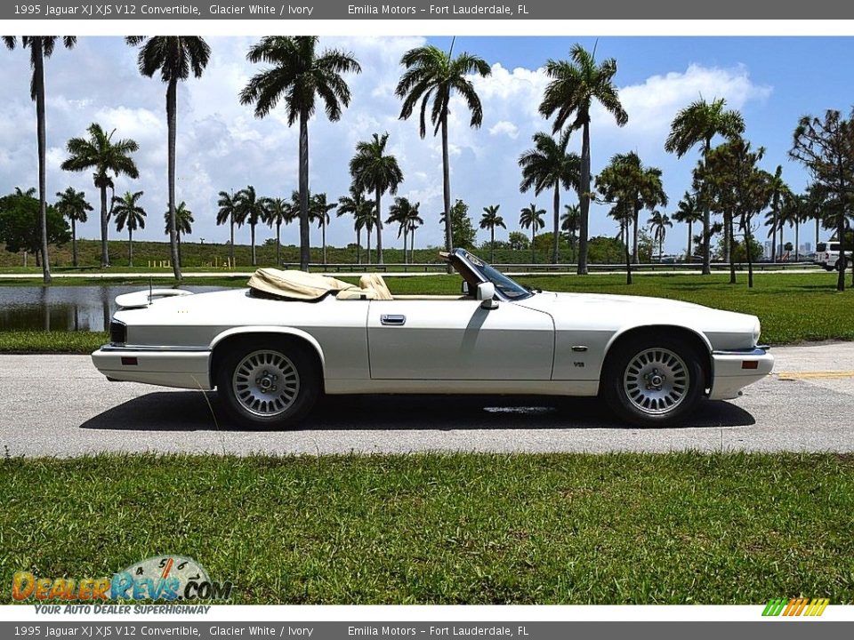 Glacier White 1995 Jaguar XJ XJS V12 Convertible Photo #48