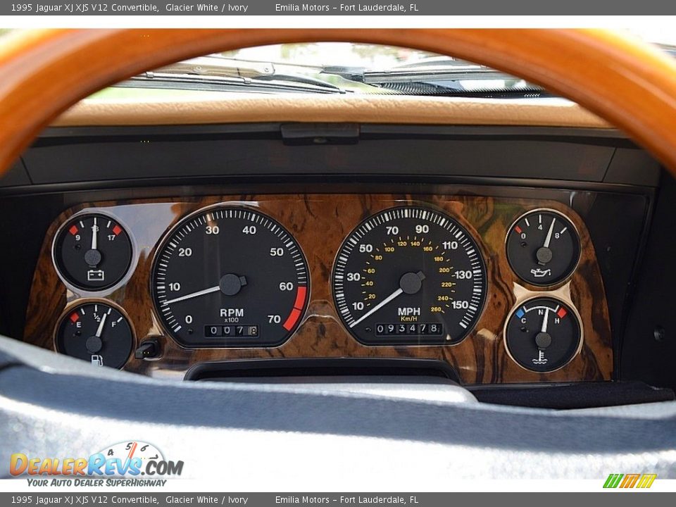 1995 Jaguar XJ XJS V12 Convertible Gauges Photo #55