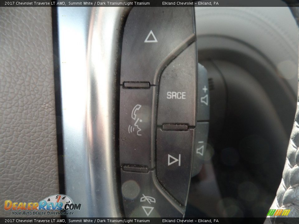 2017 Chevrolet Traverse LT AWD Summit White / Dark Titanium/Light Titanium Photo #23