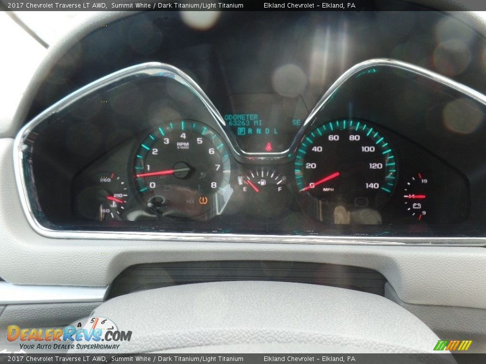 2017 Chevrolet Traverse LT AWD Summit White / Dark Titanium/Light Titanium Photo #24
