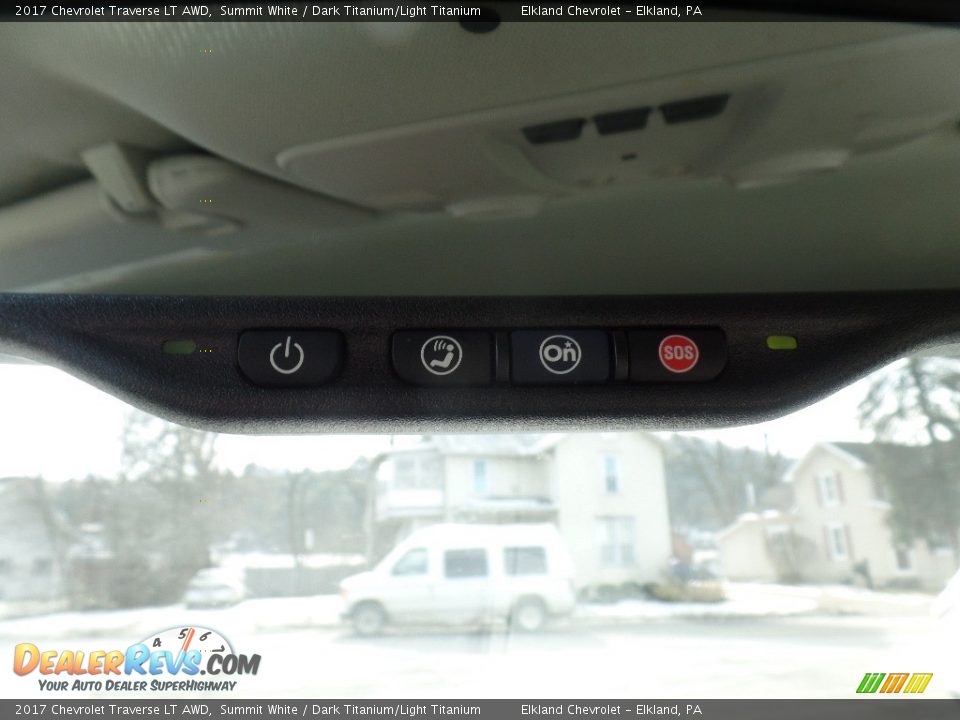 2017 Chevrolet Traverse LT AWD Summit White / Dark Titanium/Light Titanium Photo #32