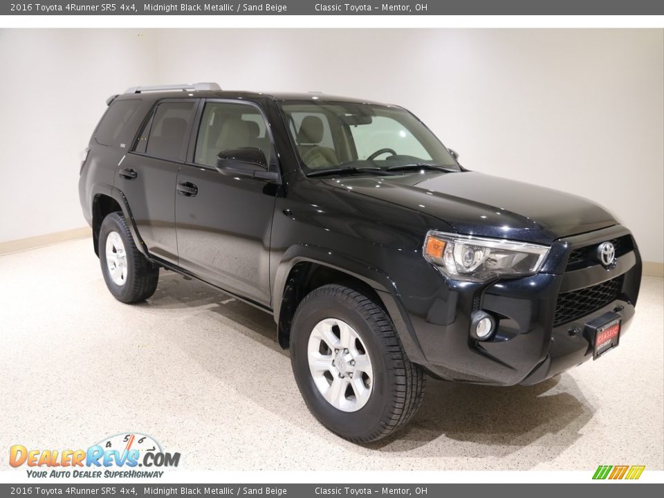 2016 Toyota 4Runner SR5 4x4 Midnight Black Metallic / Sand Beige Photo #1