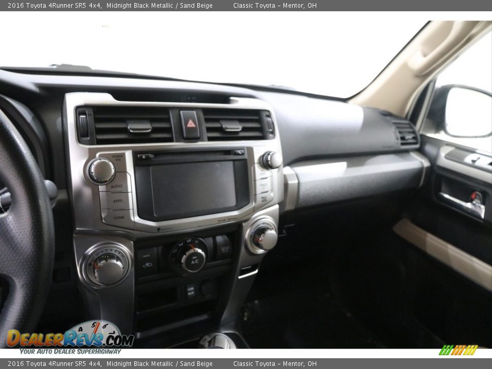 2016 Toyota 4Runner SR5 4x4 Midnight Black Metallic / Sand Beige Photo #9