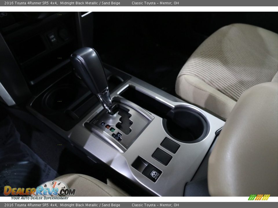 2016 Toyota 4Runner SR5 4x4 Midnight Black Metallic / Sand Beige Photo #14
