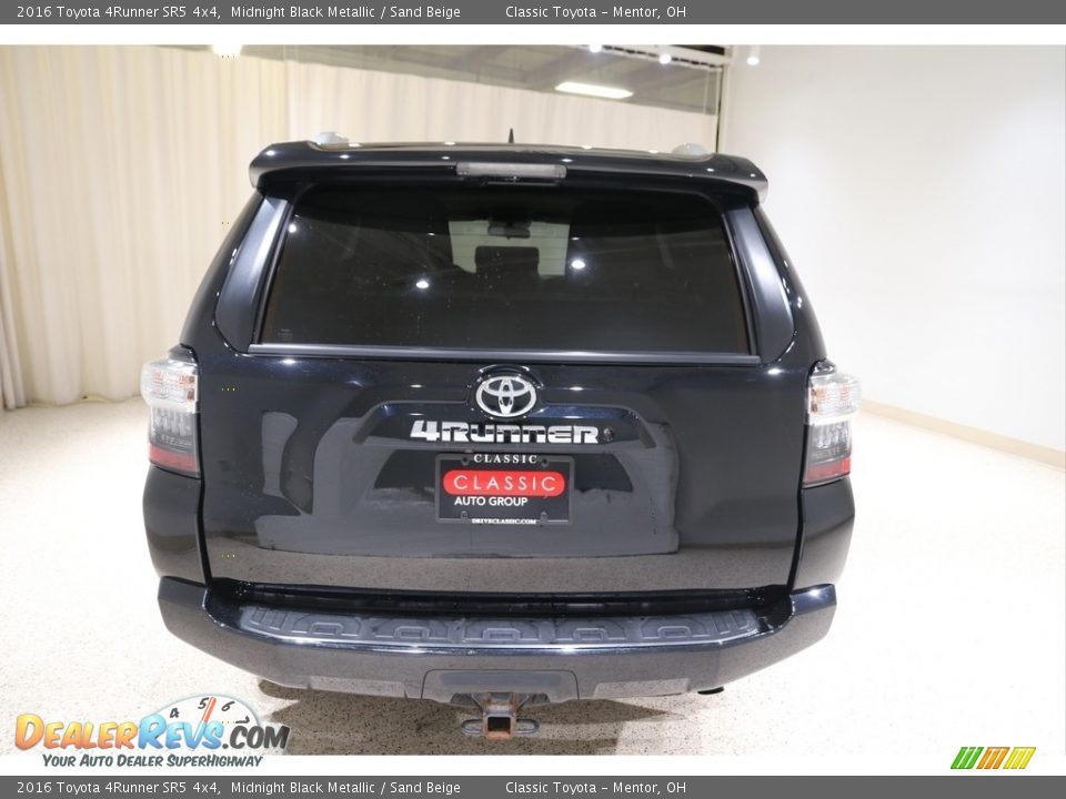 2016 Toyota 4Runner SR5 4x4 Midnight Black Metallic / Sand Beige Photo #20