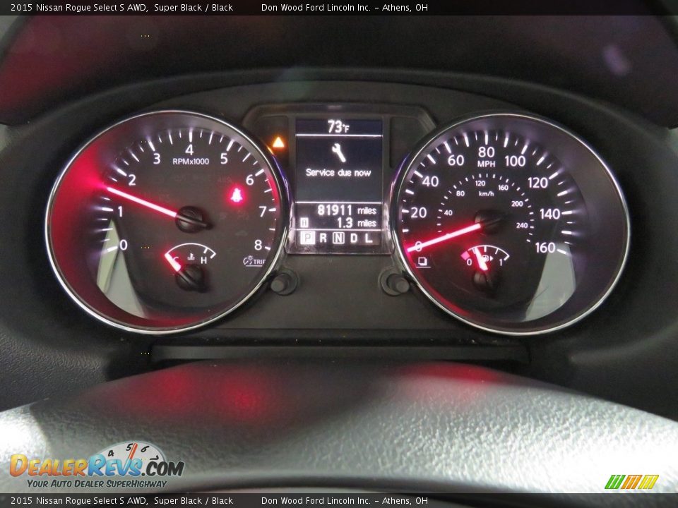 2015 Nissan Rogue Select S AWD Super Black / Black Photo #29