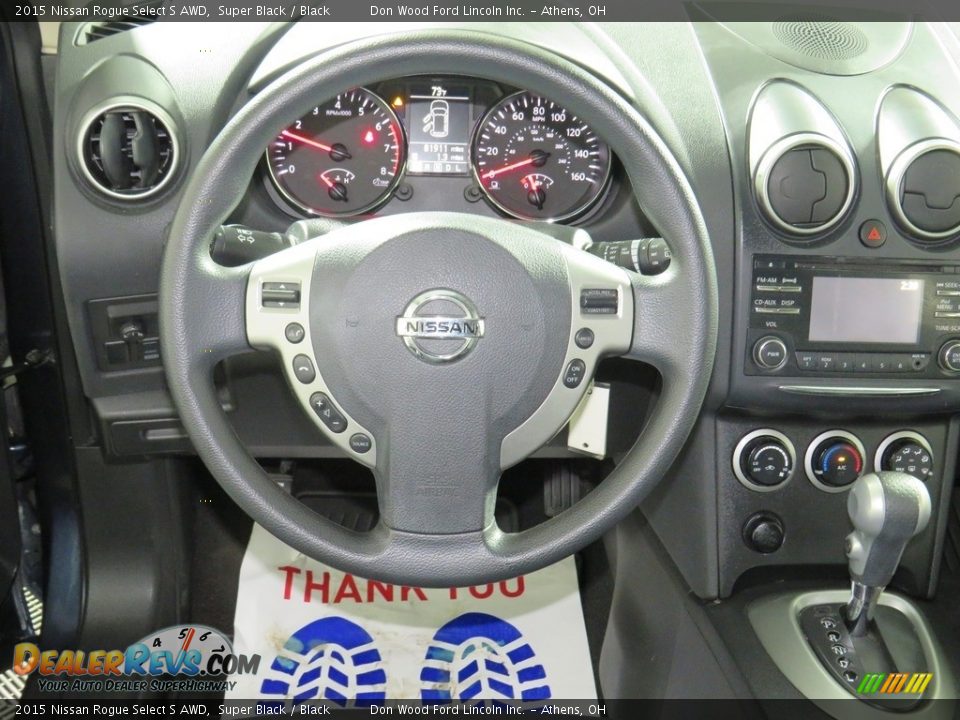 2015 Nissan Rogue Select S AWD Super Black / Black Photo #31