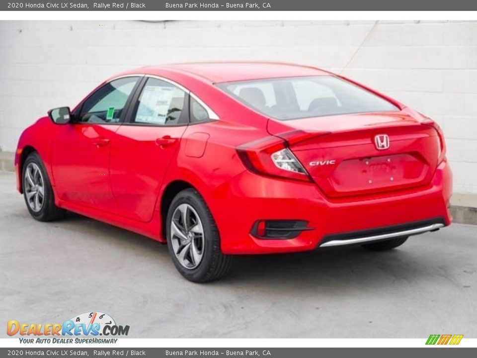 2020 Honda Civic LX Sedan Rallye Red / Black Photo #2