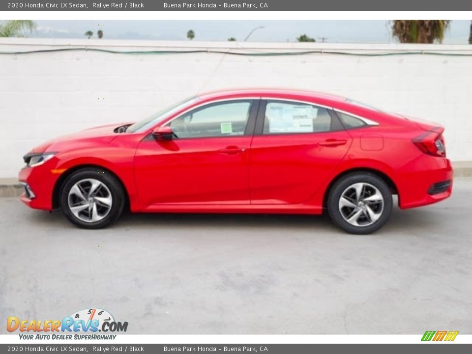2020 Honda Civic LX Sedan Rallye Red / Black Photo #9