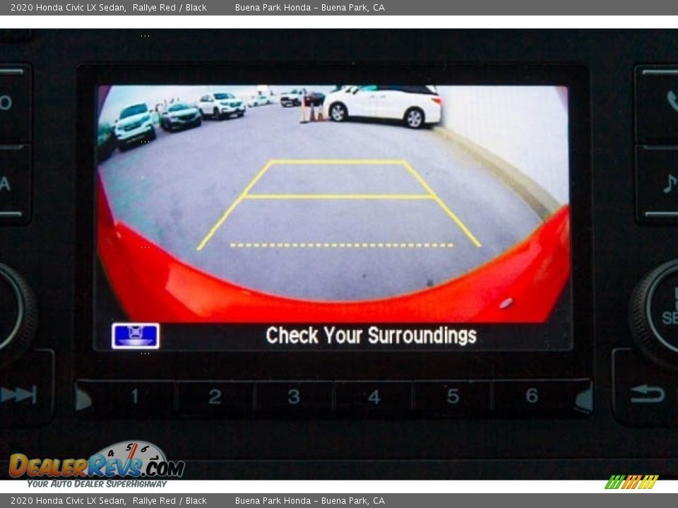2020 Honda Civic LX Sedan Rallye Red / Black Photo #15
