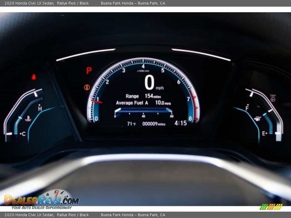 2020 Honda Civic LX Sedan Rallye Red / Black Photo #19