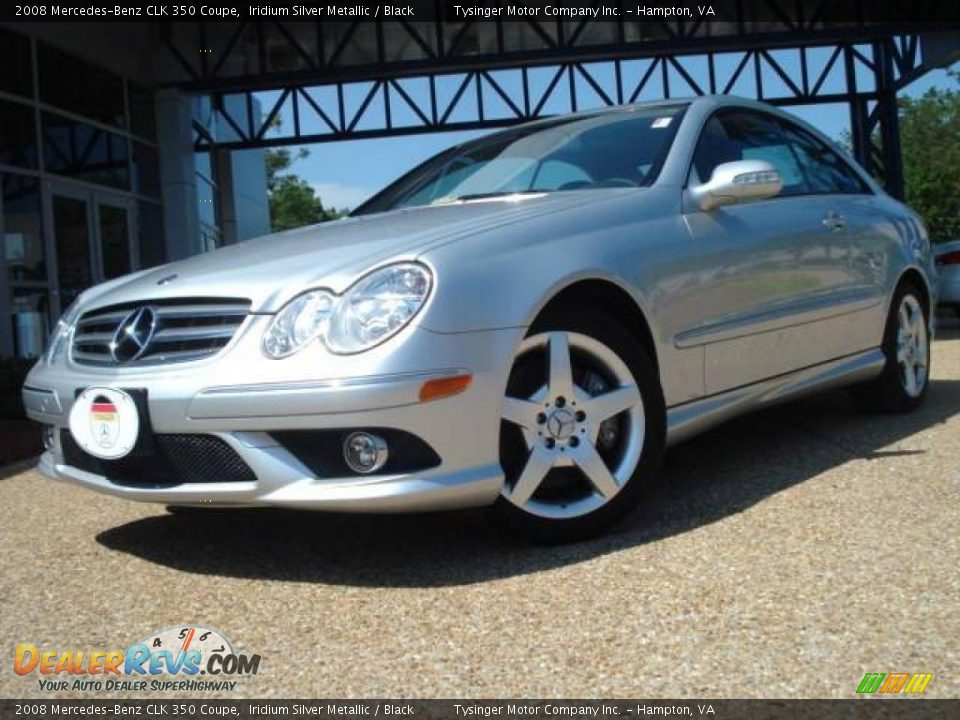 2008 Mercedes-Benz CLK 350 Coupe Iridium Silver Metallic / Black Photo #1