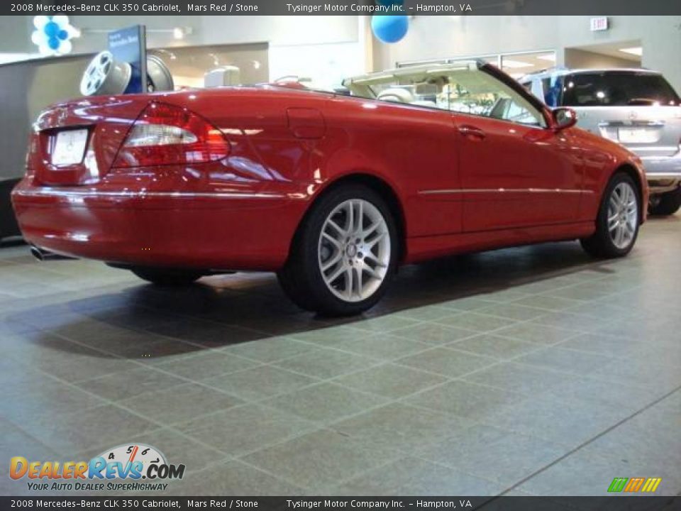 2008 Mercedes-Benz CLK 350 Cabriolet Mars Red / Stone Photo #5