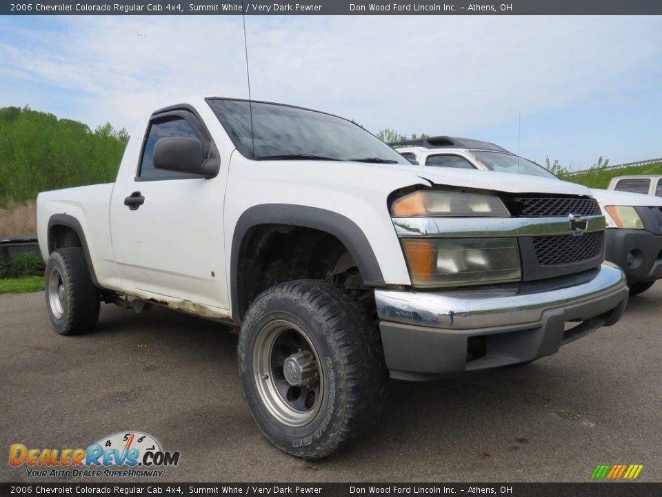 2006 Chevrolet Colorado Regular Cab 4x4 Summit White / Very Dark Pewter Photo #1