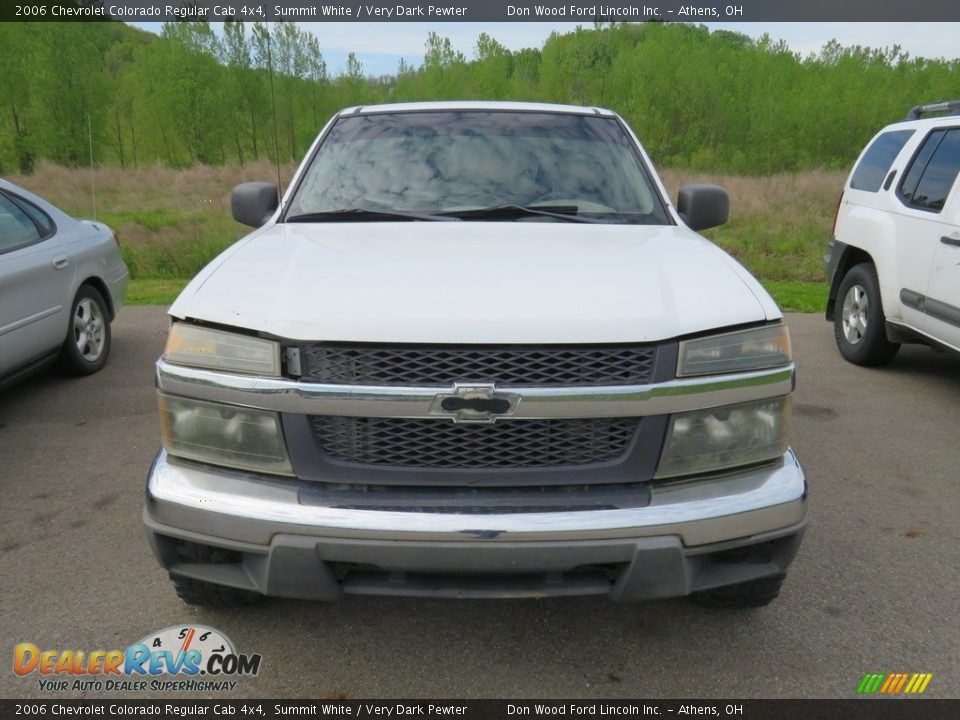 2006 Chevrolet Colorado Regular Cab 4x4 Summit White / Very Dark Pewter Photo #4