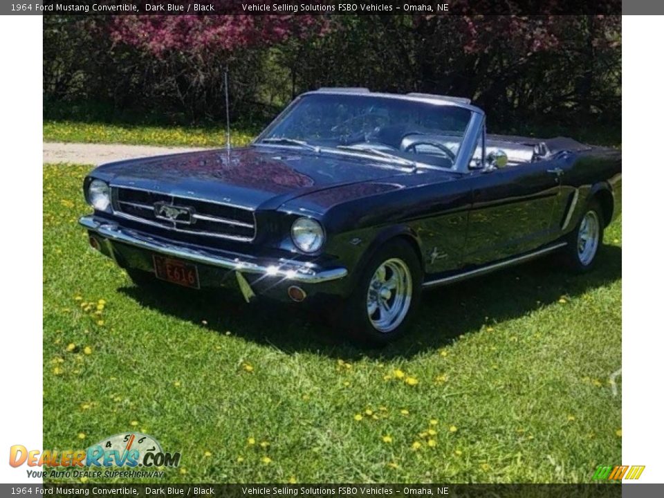 1964 Ford Mustang Convertible Dark Blue / Black Photo #1