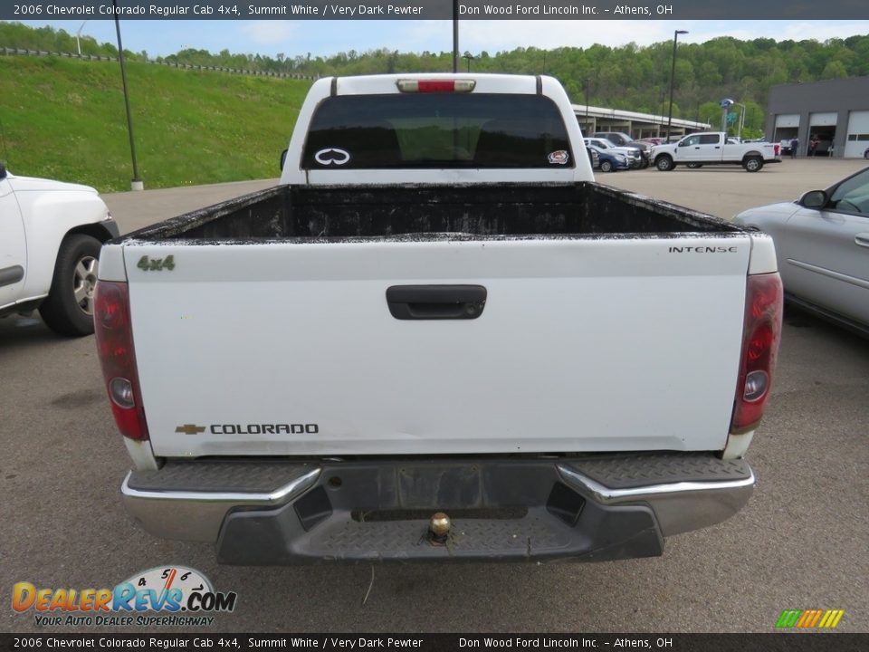 2006 Chevrolet Colorado Regular Cab 4x4 Summit White / Very Dark Pewter Photo #9