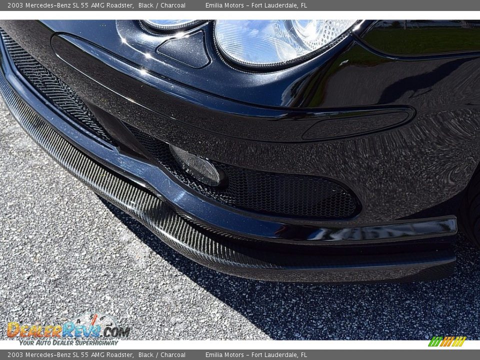 2003 Mercedes-Benz SL 55 AMG Roadster Black / Charcoal Photo #19