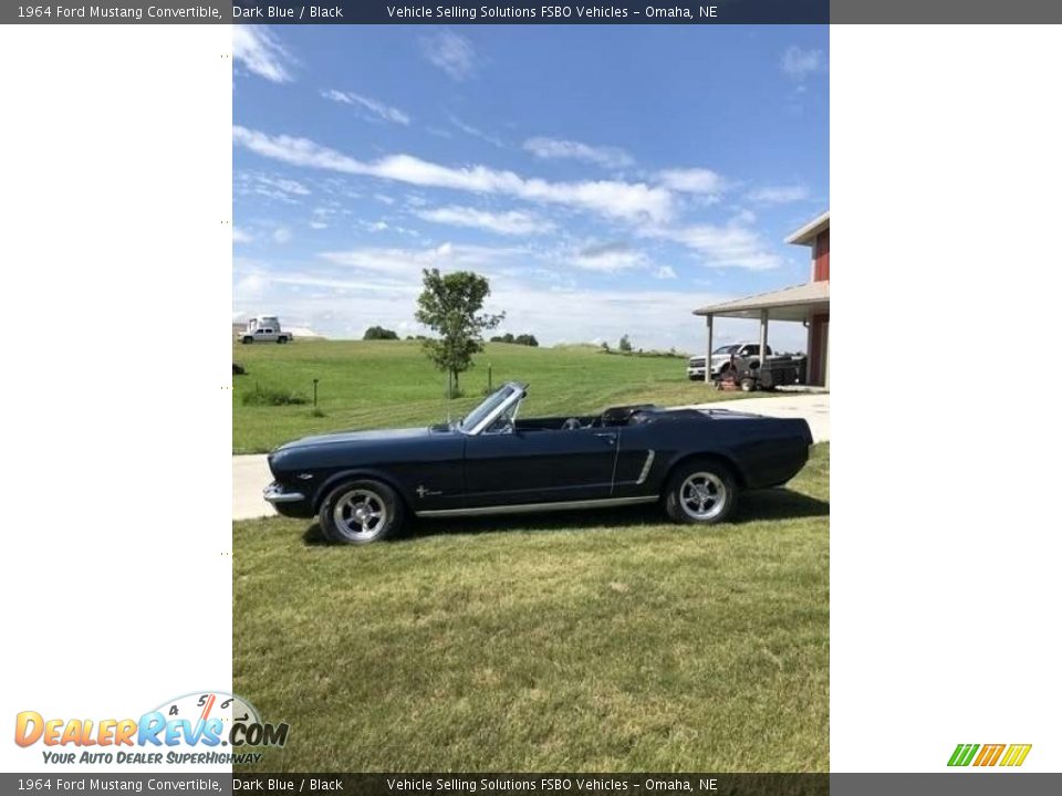 1964 Ford Mustang Convertible Dark Blue / Black Photo #5