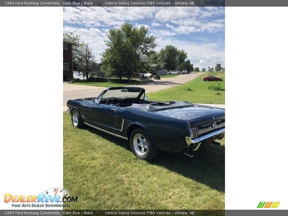 1964 Ford Mustang Convertible Dark Blue / Black Photo #7