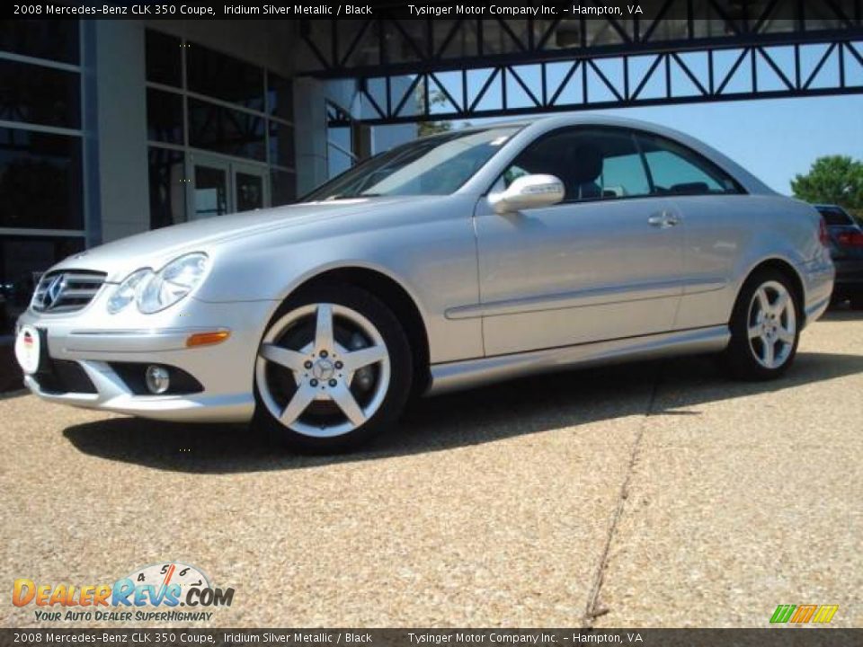 2008 Mercedes-Benz CLK 350 Coupe Iridium Silver Metallic / Black Photo #2