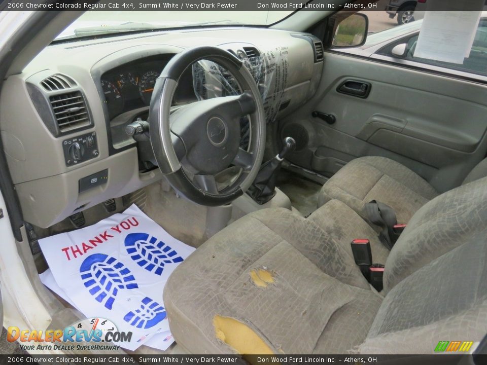 2006 Chevrolet Colorado Regular Cab 4x4 Summit White / Very Dark Pewter Photo #13